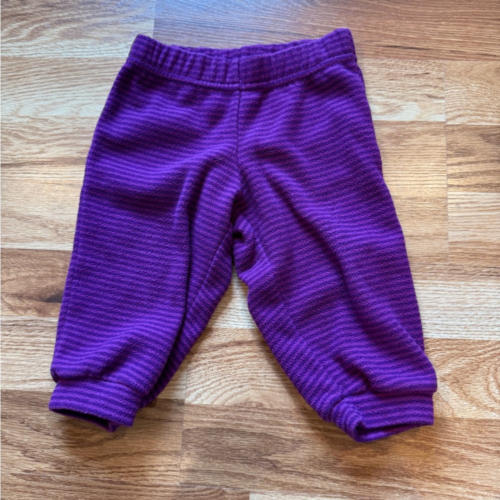 Patagonia Purple Stripe Fleece Pants